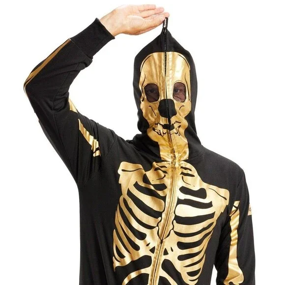 Tipsy Elves Gold Skeleton Costume - Picture 2 of 12
